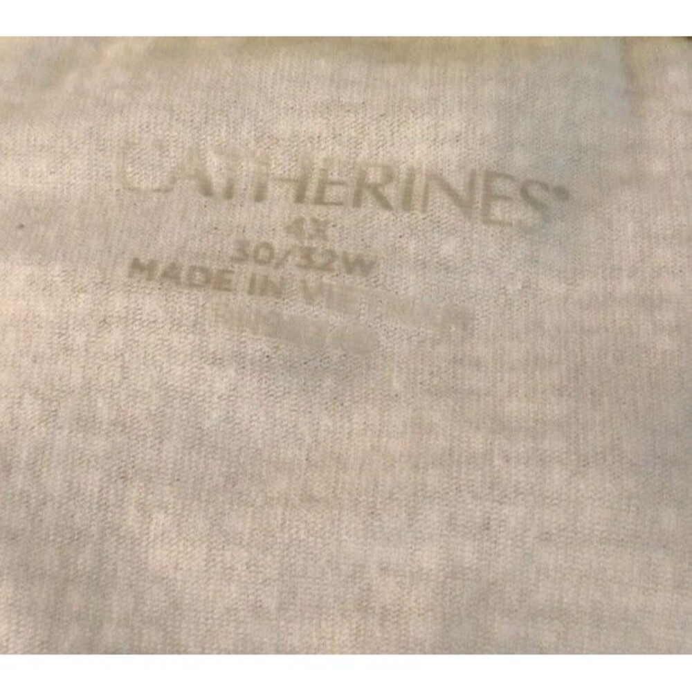 Catherines Activewear Top Tee Workout Stretch Size 4X - Picture 3 of 4